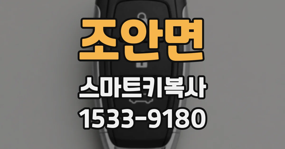 조안면 스마트키복사