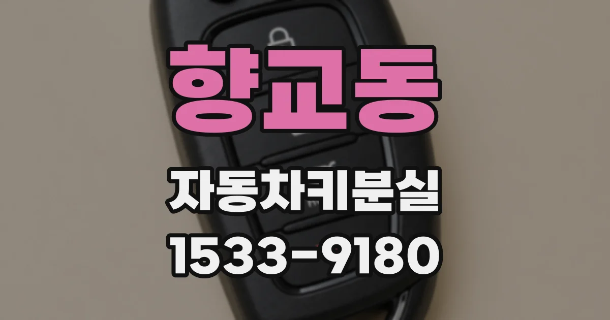 향교동 자동차키분실