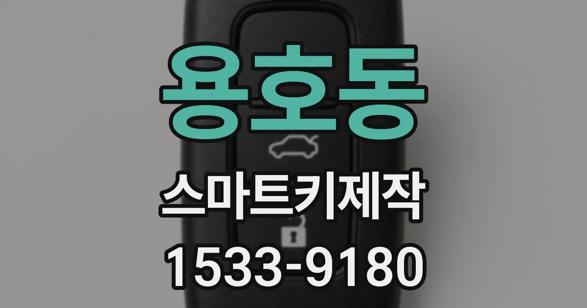 용호동 스마트키제작