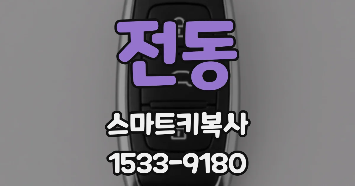 전동 스마트키복사