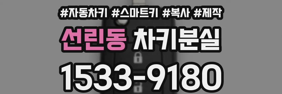 선린동 차키분실