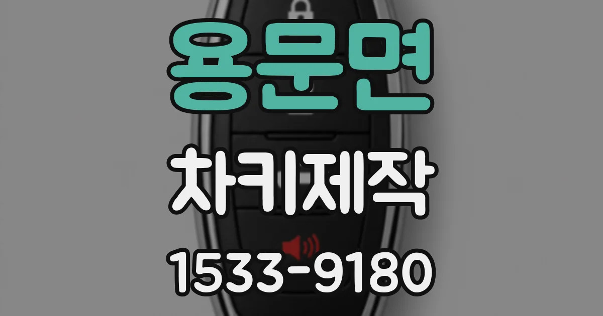 용문면 차키제작