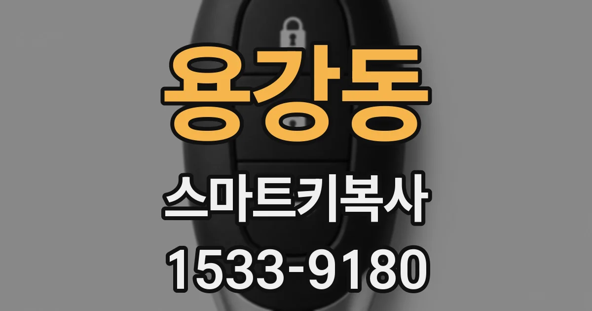 용강동 스마트키복사