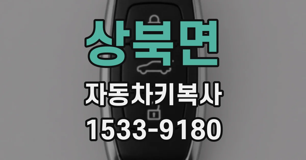 상북면 자동차키복사
