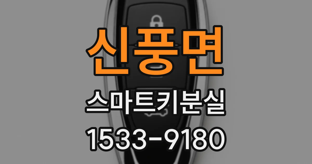신풍면 스마트키분실