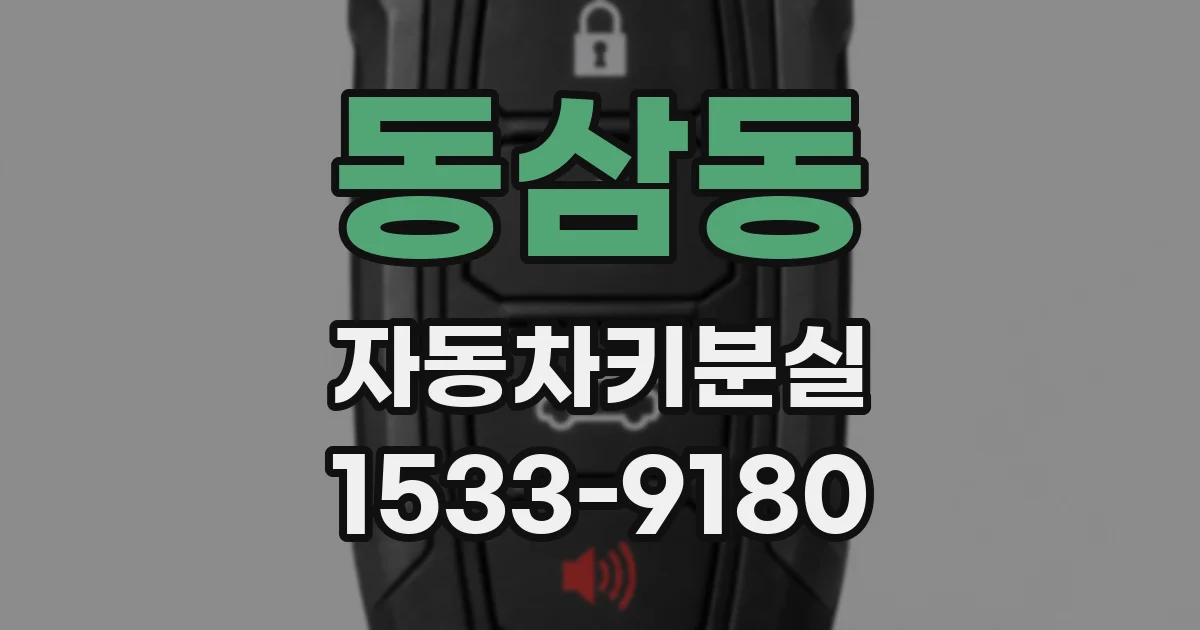 동삼동 자동차키분실