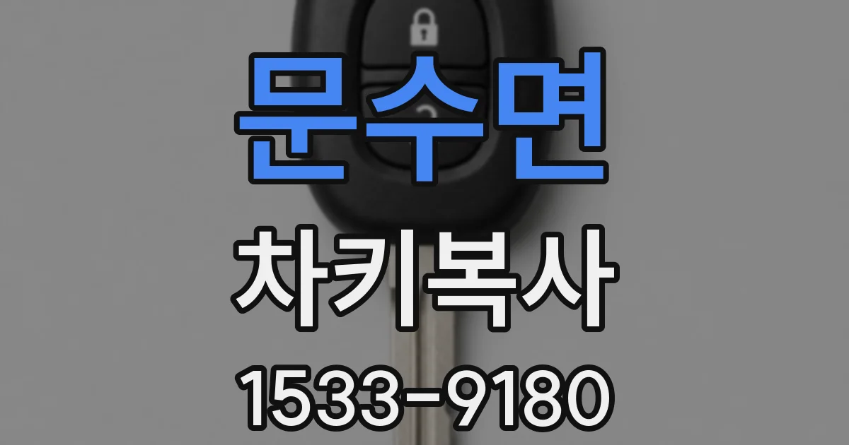 문수면 차키복사