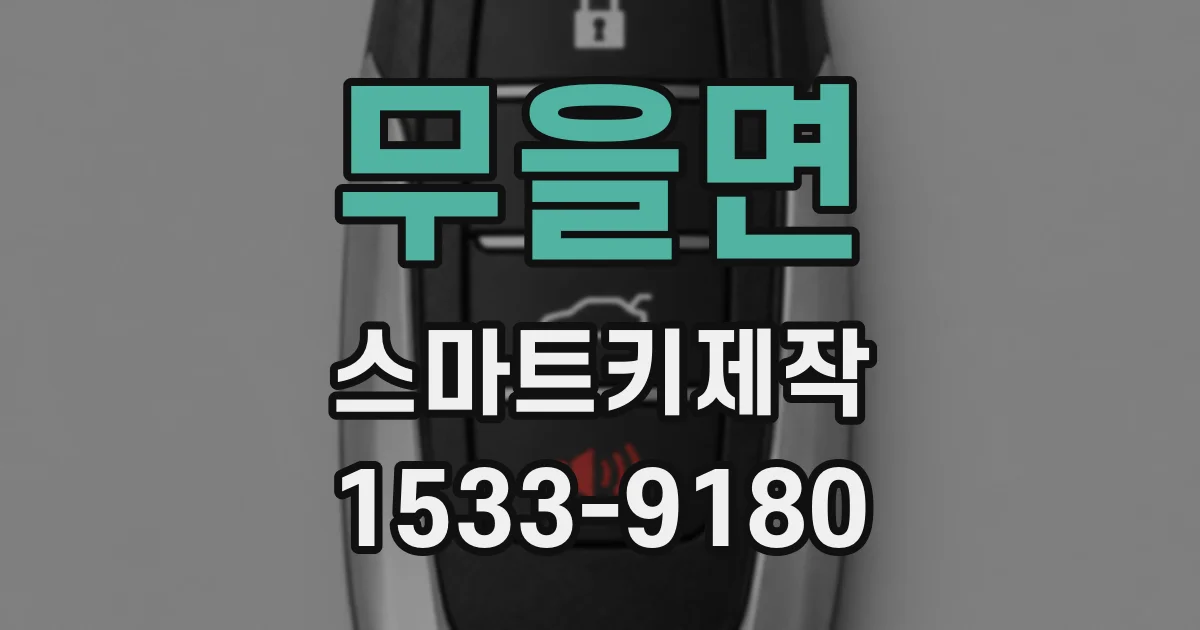 무을면 스마트키제작