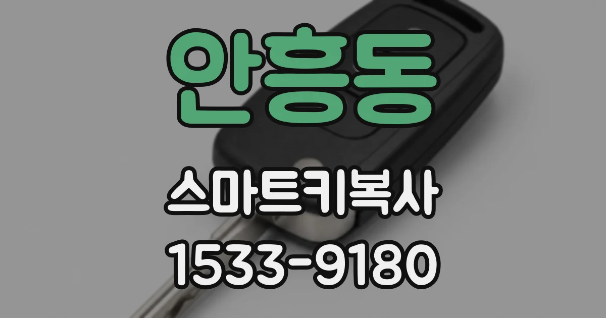 안흥동 스마트키복사