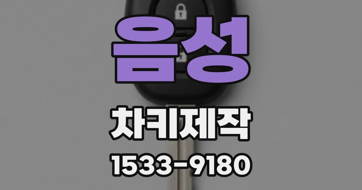 음성 차키제작