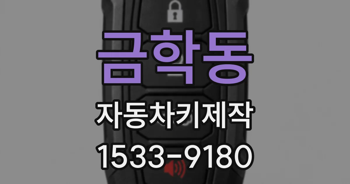 금학동 자동차키제작