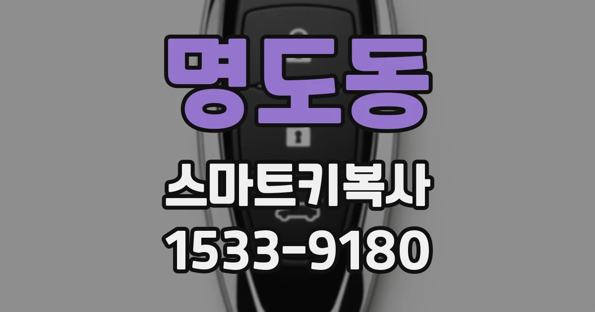 명도동 스마트키복사