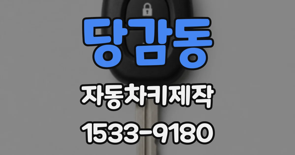 당감동 자동차키제작