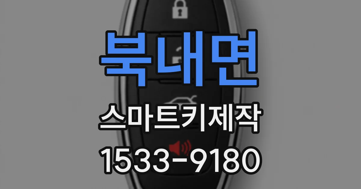 북내면 스마트키제작