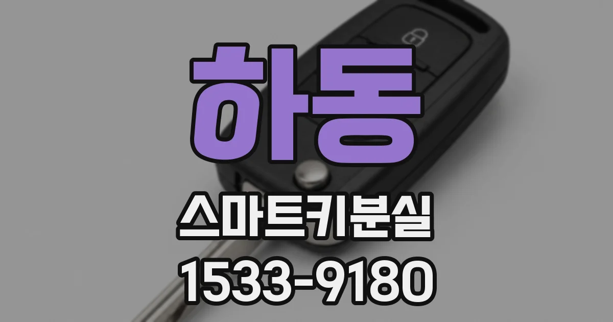 하동 스마트키분실