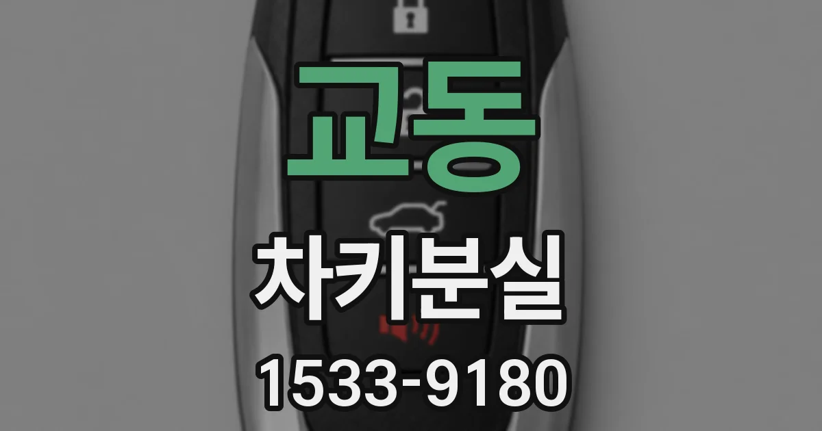 교동 차키분실