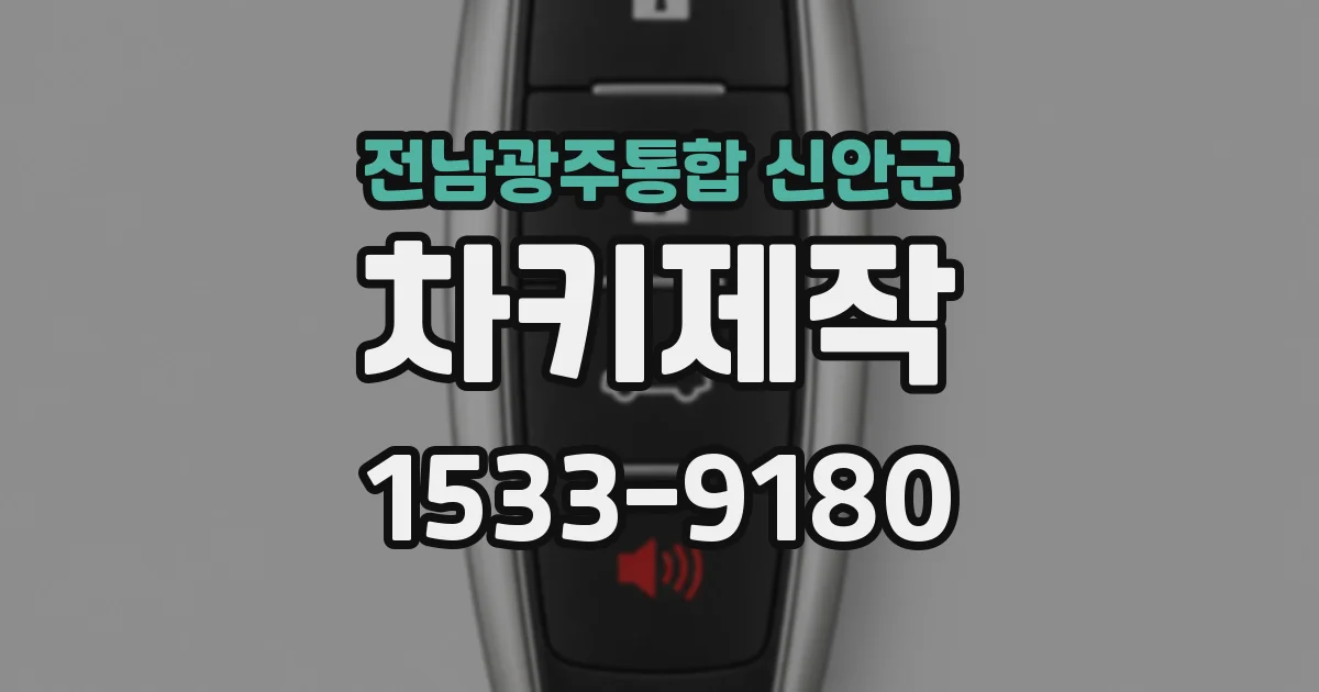 전남광주통합 신안군 차키제작