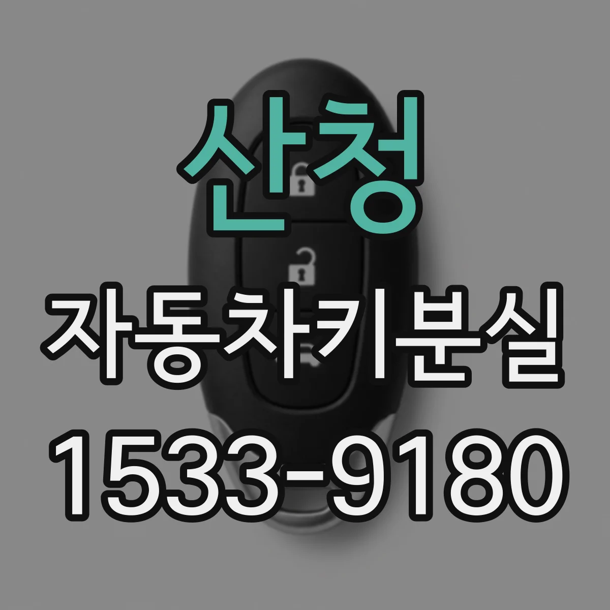 산청 자동차키분실