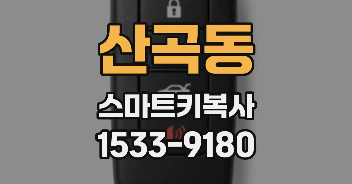 산곡동 스마트키복사