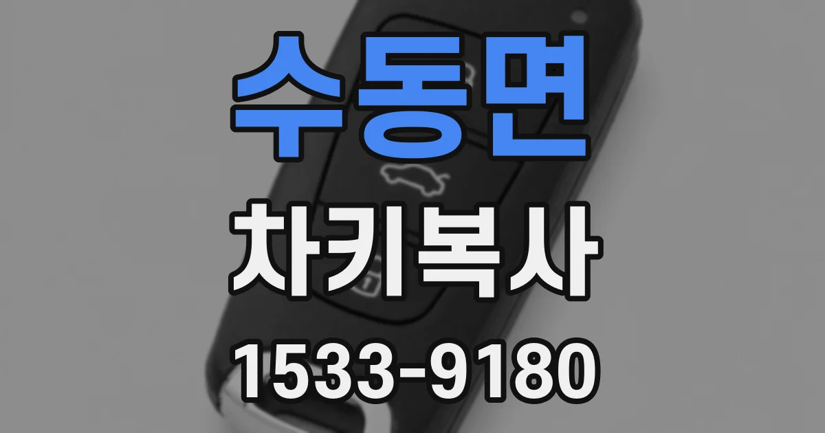 수동면 차키복사