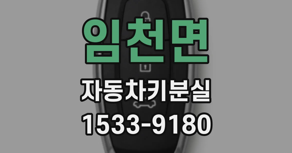 임천면 자동차키분실
