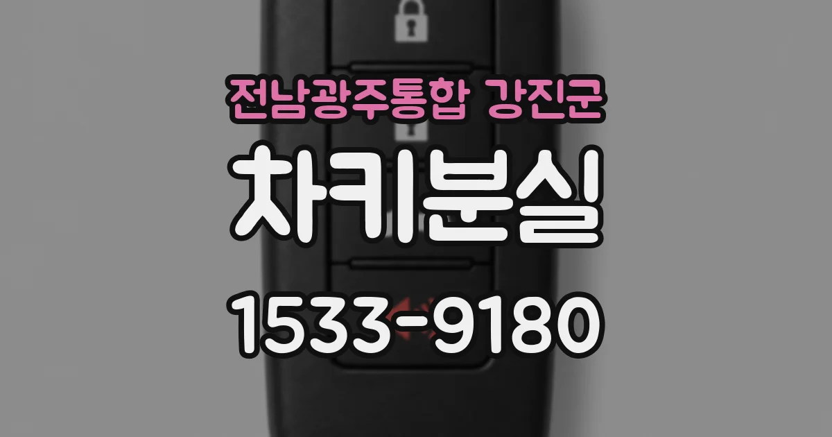 전남광주통합 강진군 차키분실