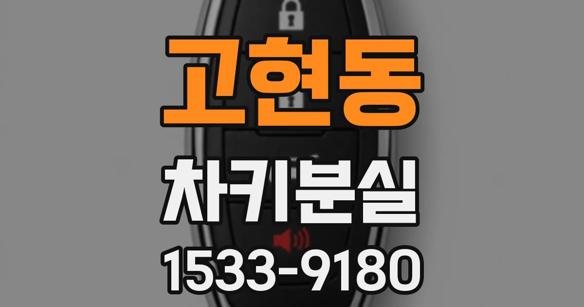 고현동 차키분실