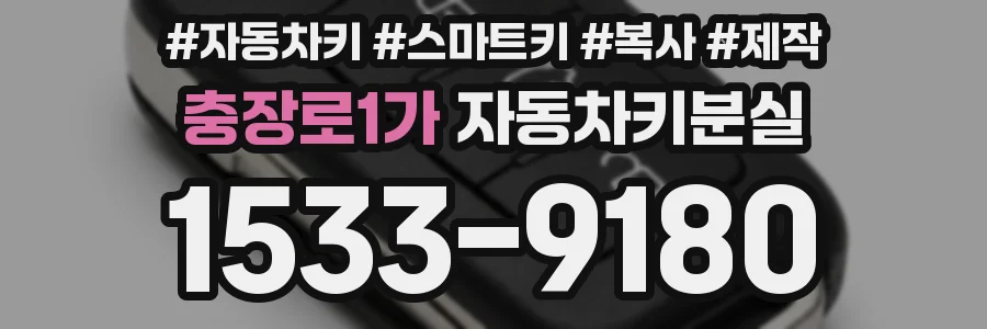 충장로1가 자동차키분실