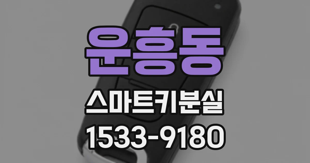 운흥동 스마트키분실