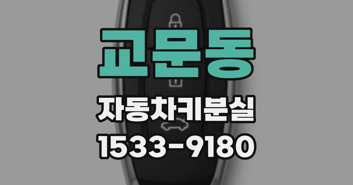 교문동 자동차키분실