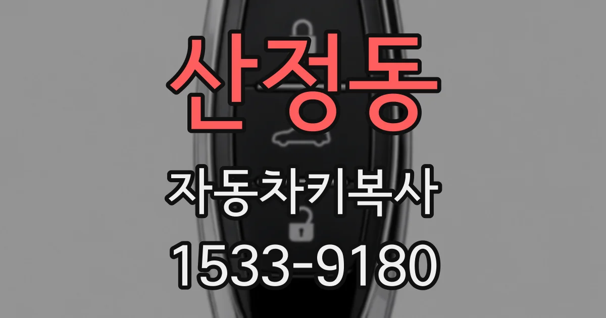 산정동 자동차키복사