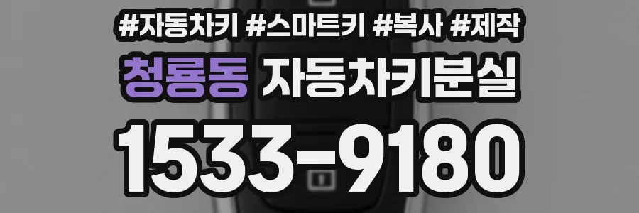 청룡동 자동차키분실