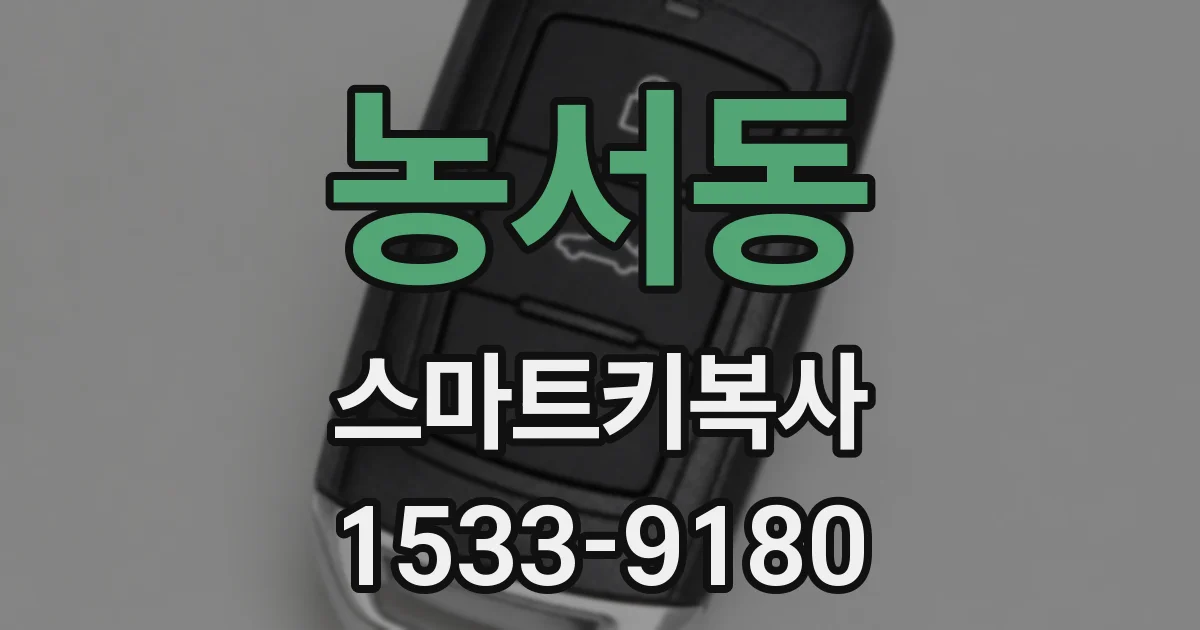 농서동 스마트키복사