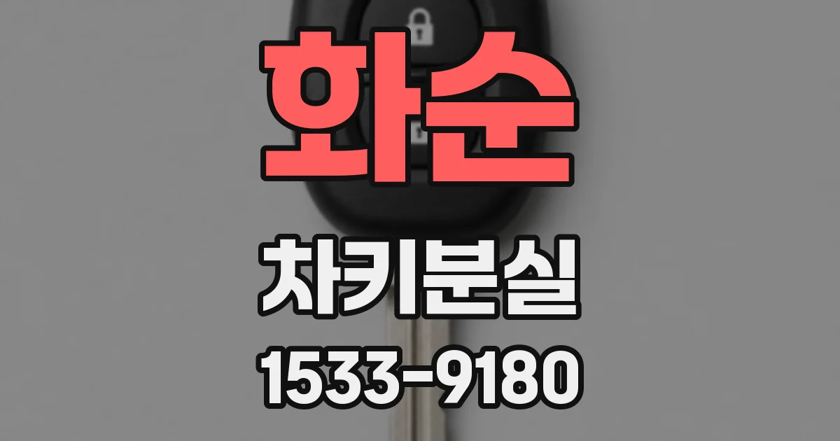 화순 차키분실