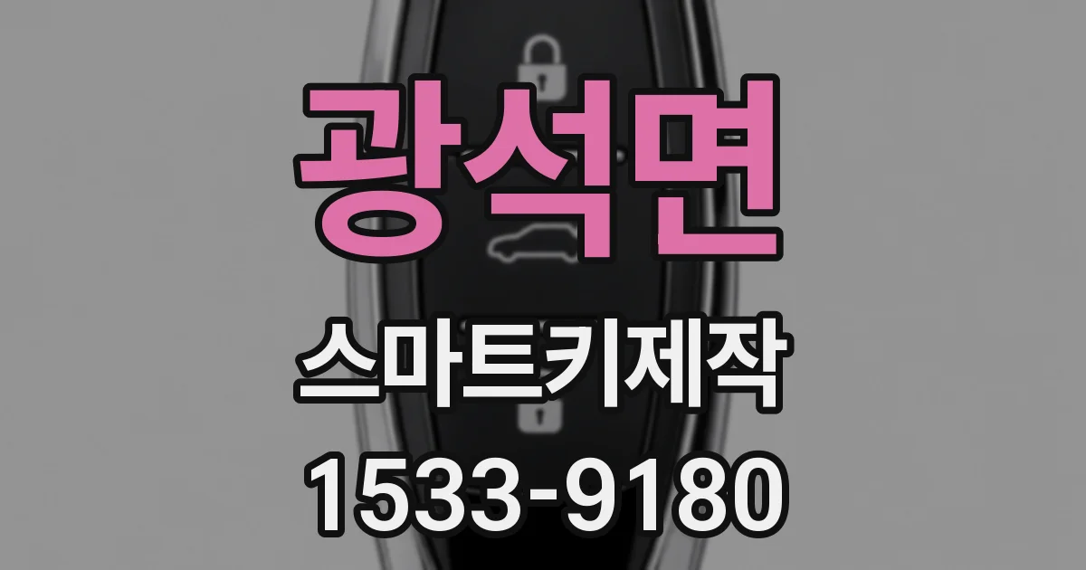 광석면 스마트키제작