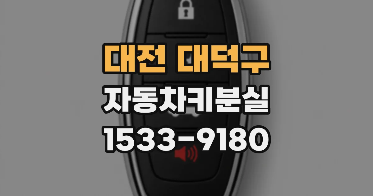 대전 대덕구 자동차키분실