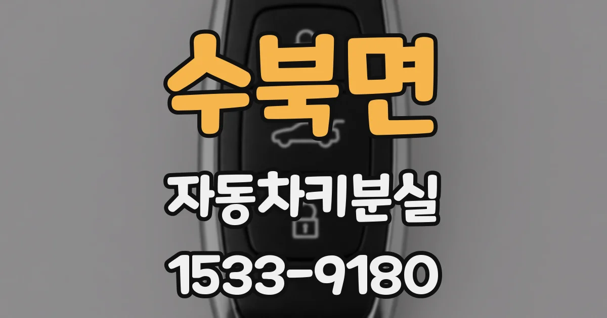 수북면 자동차키분실