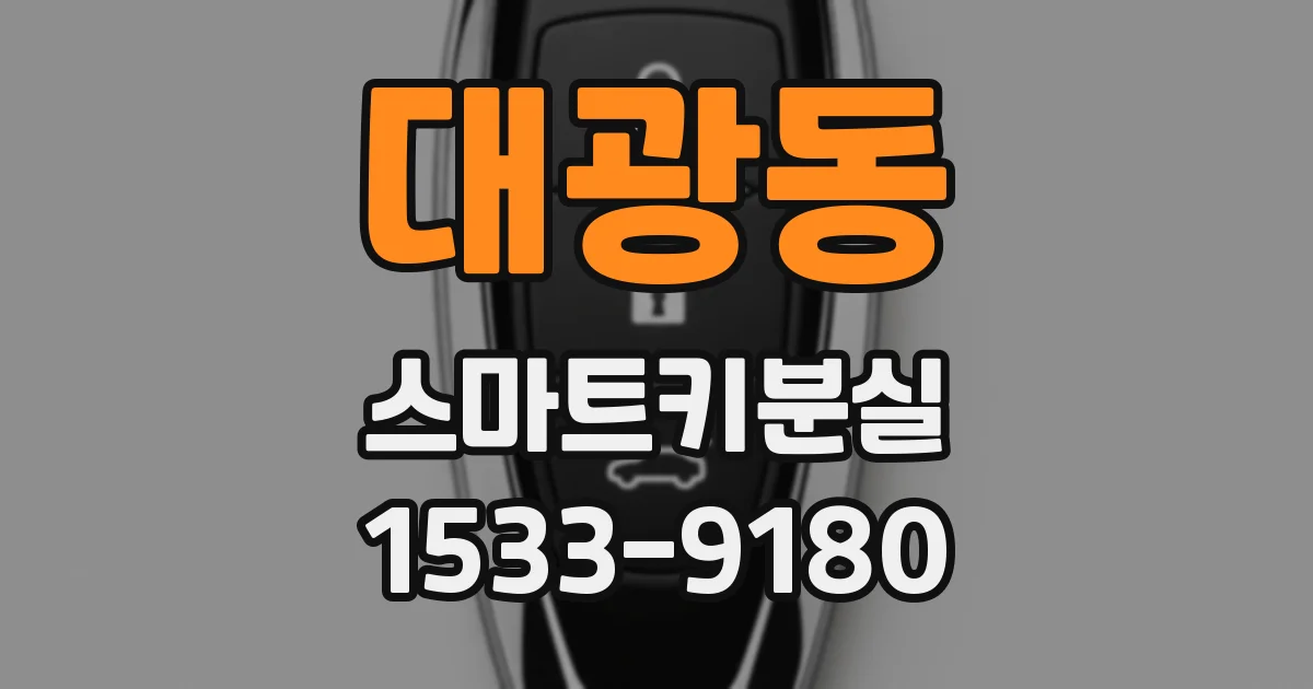 대광동 스마트키분실