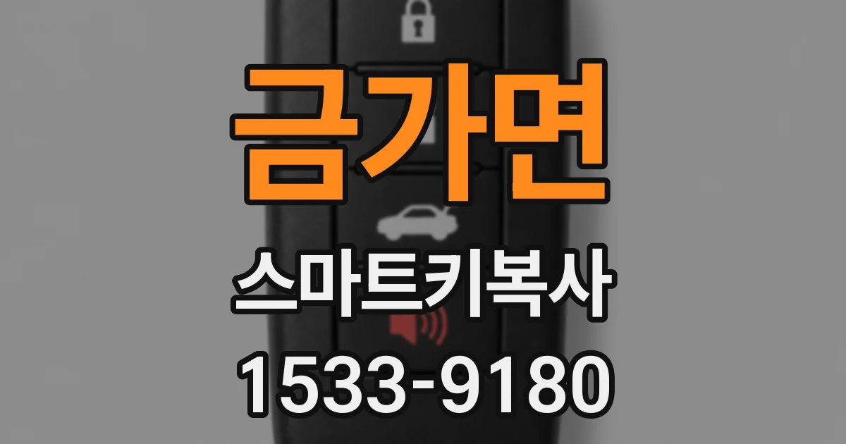 금가면 스마트키복사