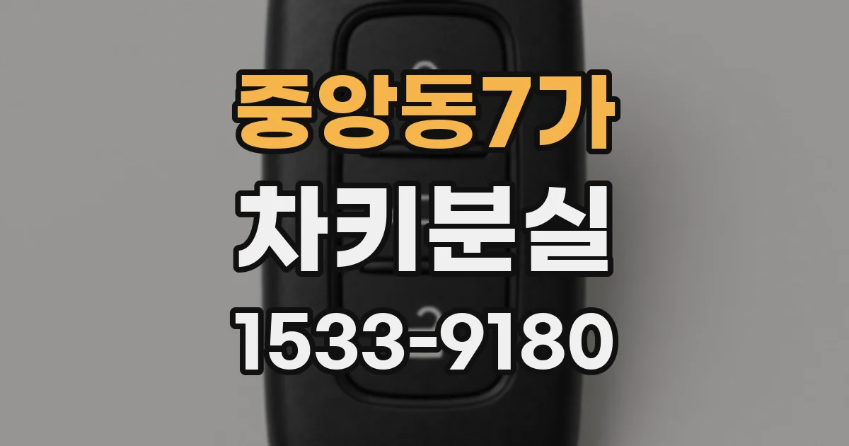 중앙동7가 차키분실