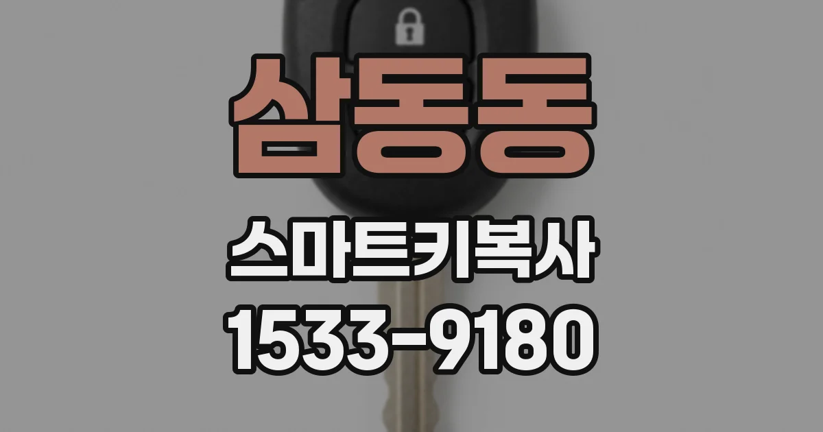 삼동동 스마트키복사