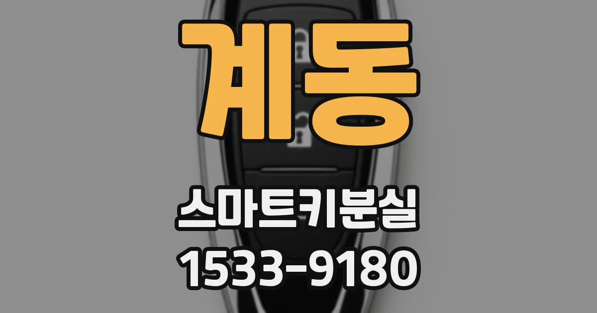 계동 스마트키분실