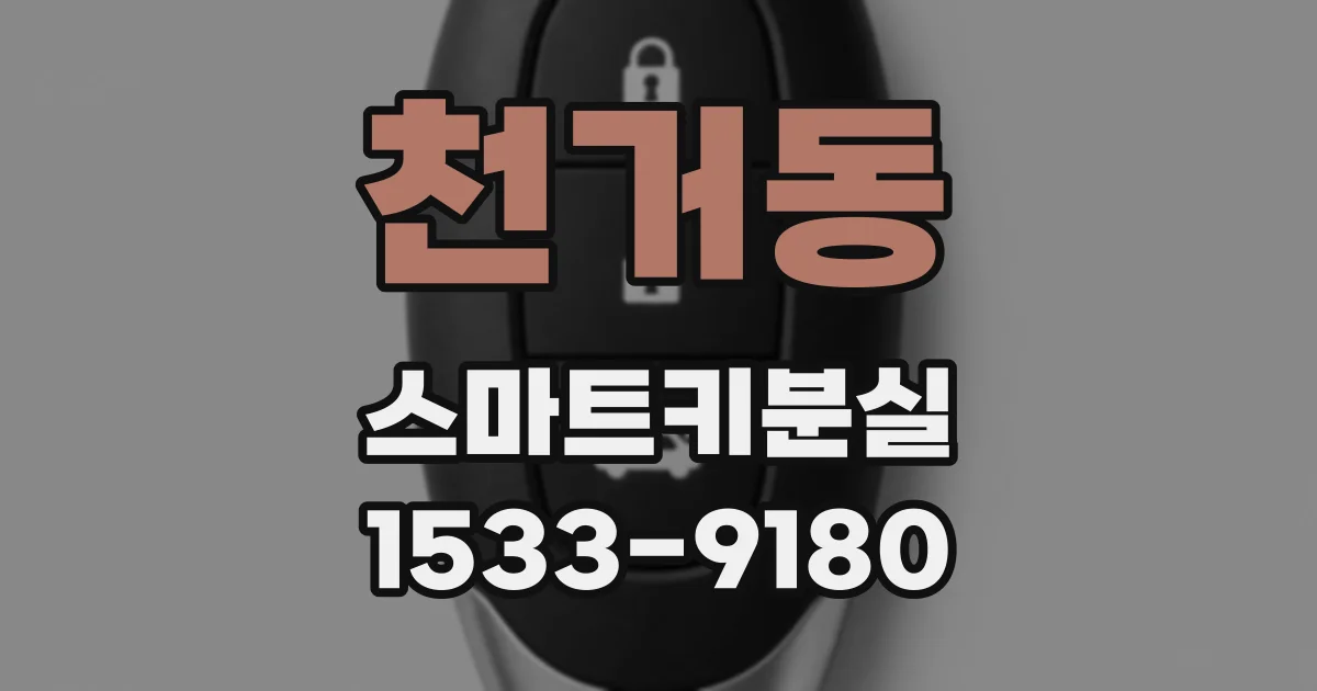 천거동 스마트키분실
