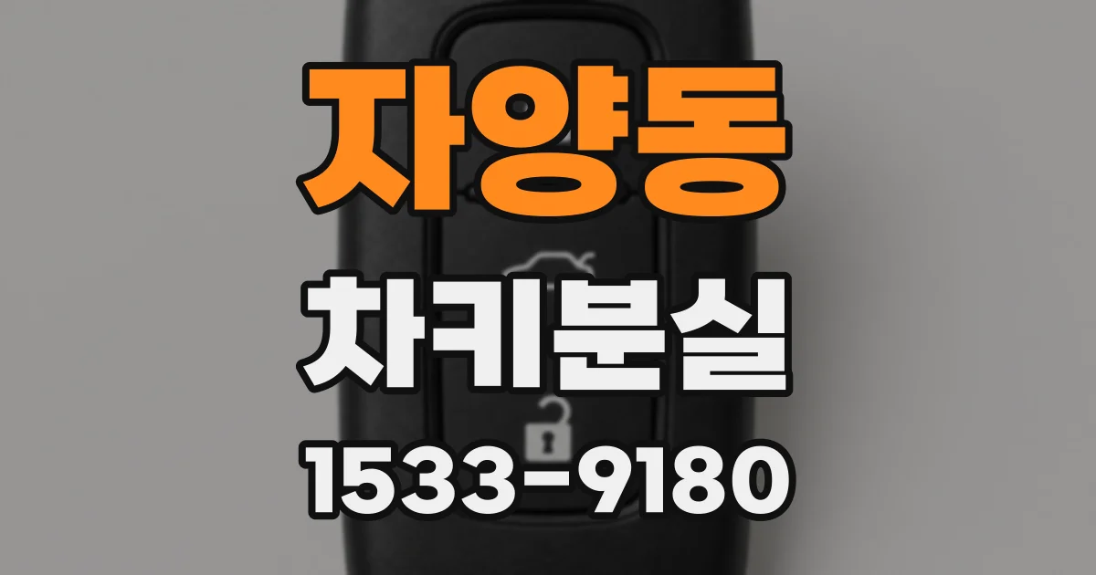자양동 차키분실