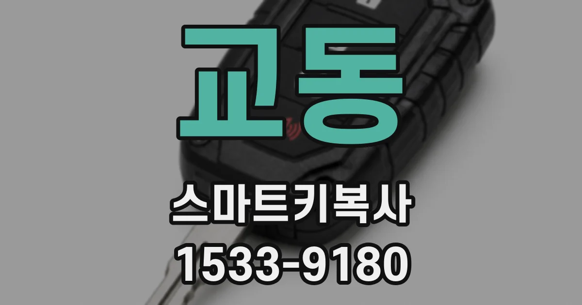교동 스마트키복사