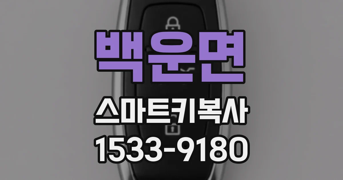 백운면 스마트키복사