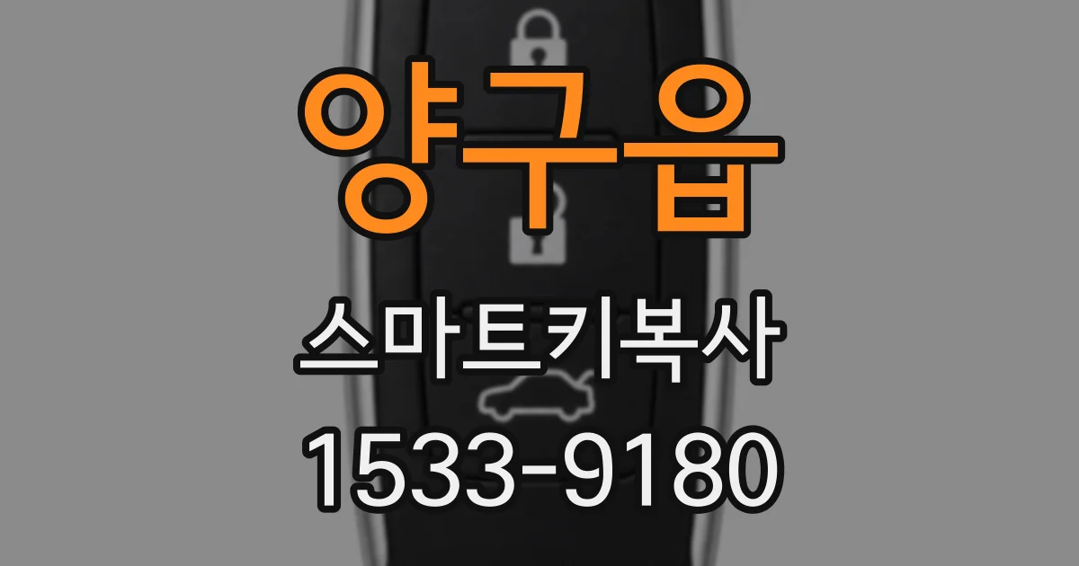 양구읍 스마트키복사