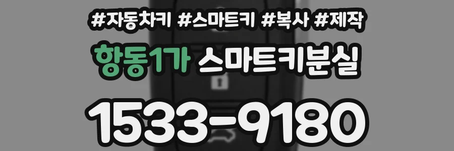 항동1가 스마트키분실