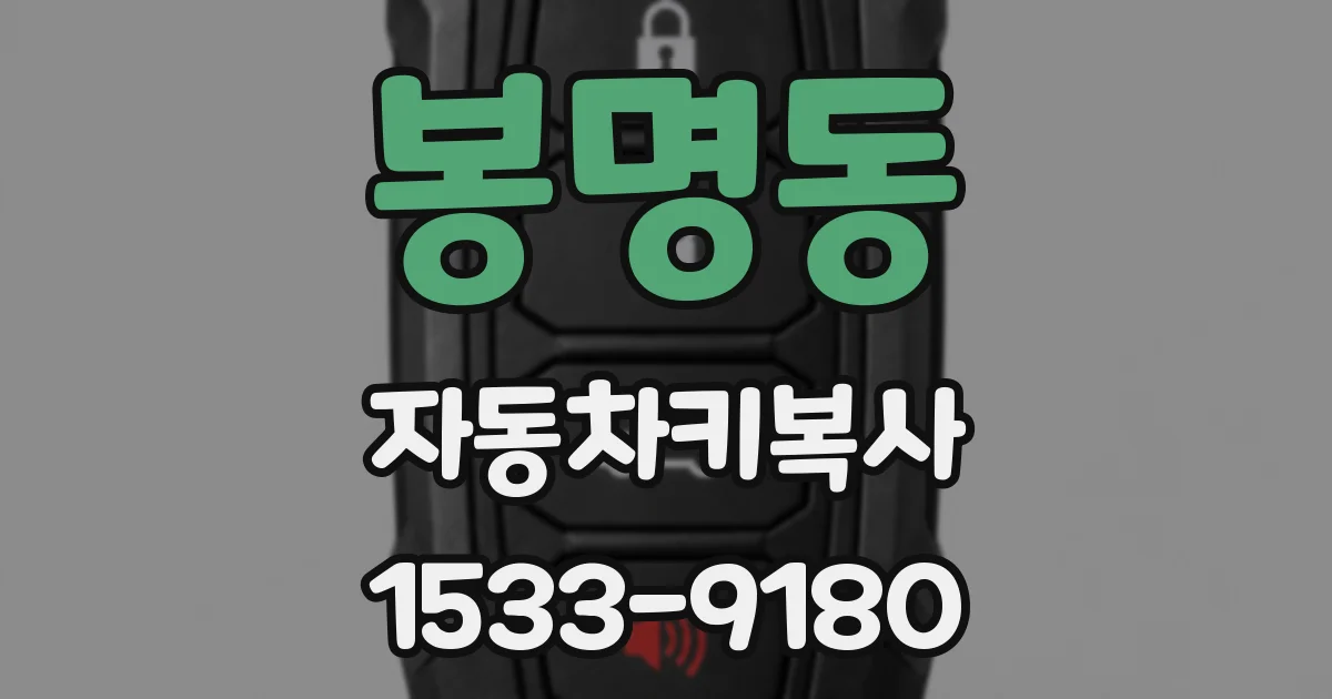 봉명동 자동차키복사