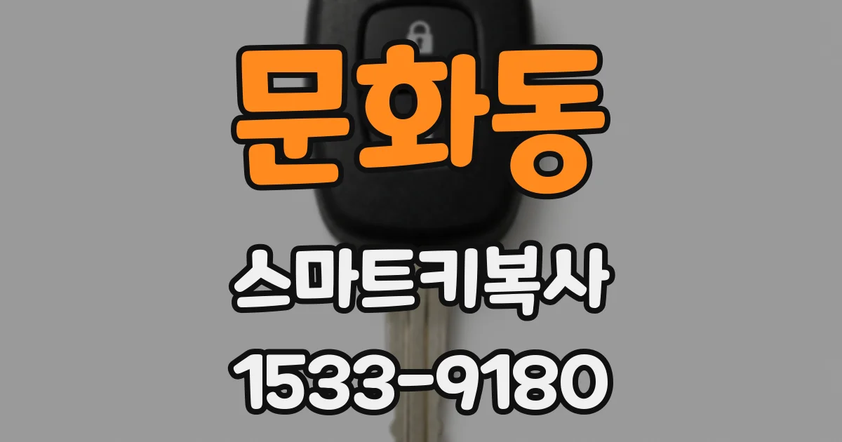 문화동 스마트키복사